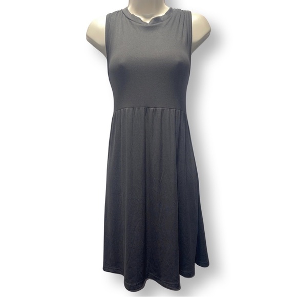 By Together Dresses & Skirts - NWOT - Gray Ribbed High Neck Sleeveless Mini Dress - Size Medium